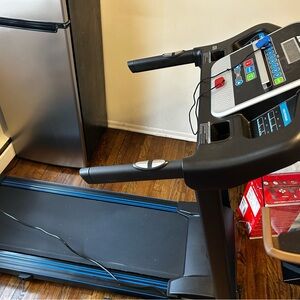 Black Treadmill with Blue Accents
